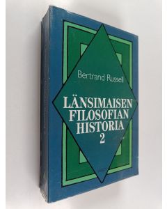 Kirjailijan Bertrand Russell käytetty kirja Länsimaisen filosofian historia 2 : poliittisten ja sosiaalisten olosuhteiden yhteydessä varhaisimmista ajoista nykyaikaan asti 2. osa : Uuden ajan filosofia