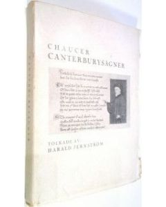 Kirjailijan Geoffrey Chaucer käytetty kirja Fyra Canterburysägner (1930)