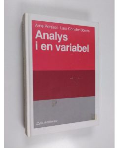 Kirjailijan Arne Persson käytetty kirja Analys i en variabel