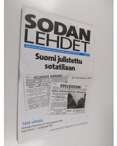 käytetty teos Sodan lehdet osa 1 : kokoelma alkuperäisiä sanomalehtiä vuosilta 1939-45