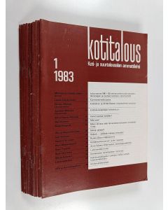 käytetty teos Kotitalous vuosikerta 1983 (10 lehteä)