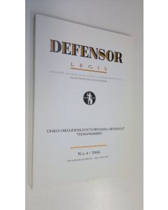 käytetty kirja Defensor legis n:o 4/2006