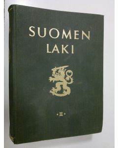 Tekijän Erkki Onikki  käytetty kirja Suomen laki 2