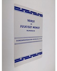 käytetty teos Verot ja julkiset menot numeroin 1966