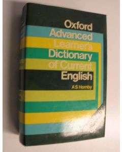 Kirjailijan A. S. Hornby käytetty kirja Oxford Advanced Learner's Dictionary of Current English