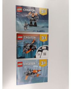 käytetty teos Lego creator 31111 (3 vihkoa)