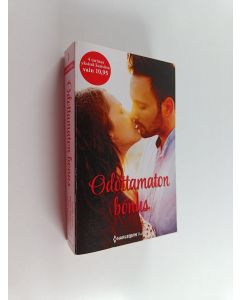 Kirjailijan Myrna Mackenzie & Fiona Harper ym. käytetty kirja Odottamaton bonus : Larissan totuus ; Ranskalainen muuttumisleikki ; Sokkotreffien seuraus ; Palvelijattaren tytär