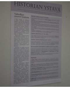 käytetty teos Historian ystävä 3/2010 : Historian ystäväin liiton tiedotuslehti (ERINOMAINEN)