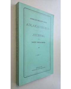 käytetty kirja Suomalais-ugrilaisen seuran aikakauskirja 73 = Journal de la societe Finno-Ougrienne