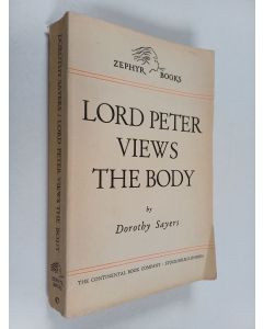 Kirjailijan Dorothy L. Sayers käytetty kirja Lord Peter views the body