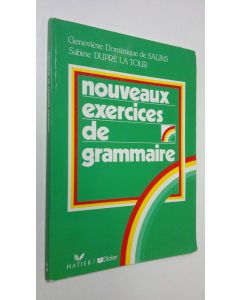 Kirjailijan G. D. De Salins käytetty kirja Nouveaux exercices de grammaire