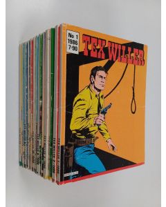 käytetty kirja Tex Willer vuosikerta 1986 (puuttuu nrot 6, 7 ja 12)