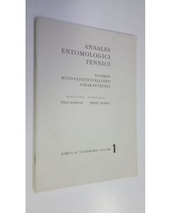 käytetty teos Annales entomologici Fennici n:o 1/1974