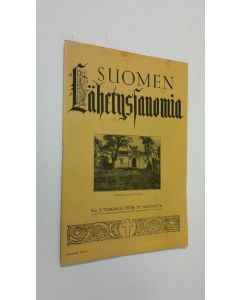 käytetty teos Suomen lähetyssanoma n:o 5 toukokuu 1936
