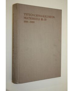 käytetty kirja Tyttönormaalilyseon matrikkeli III-IV