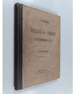 Kirjailijan Valfrid Vasenius käytetty kirja Lärobok i Sveriges och Finlands litteraturhistoria