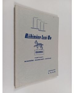 käytetty kirja Riihimäen Lasi Oy : kuvasto 1949 : tehtaat Riihimäki, Kauklahti ja Ryttylä