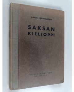 Kirjailijan Armas Hämäläinen käytetty kirja Saksan kielioppi