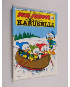 Kirjailijan Walt Disney käytetty kirja Aku Ankan karuselli 1/84
