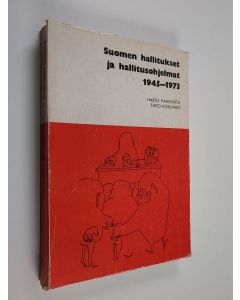 Kirjailijan Harto Hakovirta & Tapio Koskiaho käytetty kirja Suomen hallitukset ja hallitusohjelmat 1945-1973