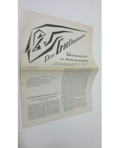 Tekijän Martin Barkhoff  käytetty teos Das Goetheanum nr. 45/1988 : Wochenschrift fur Anthroposophie