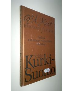 Kirjailijan Erkki Kurki-Suonio käytetty kirja O. E. A. Hjelt, herännyt lääkäri : arkkiatri Otto Edvard August Hjeltin elämäkerta