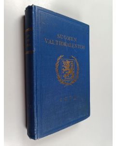 käytetty kirja Suomen valtiokalenteri vuodelle 1923