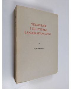 Kirjailijan Björn Pettersson käytetty kirja Stilstudier i de svenska landskapslagarna (lukematon)