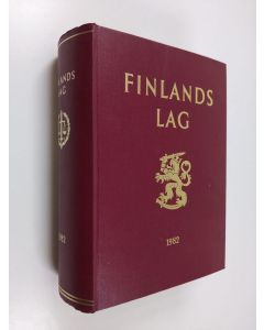 käytetty kirja Finlands lag 1982