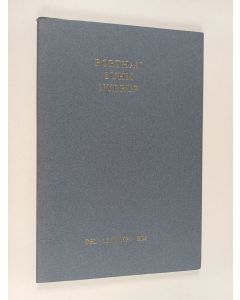 Kirjailijan Henrik Gabriel Porthan käytetty kirja Breve 1787-1802