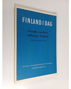 Kirjailijan Klaus Törnudd käytetty kirja Svenska språkets ställning i Finland