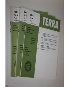 käytetty kirja Terra nro 1-3/1983 (vol 95) : Suomen maantieteellisen seuran aikakauskirja