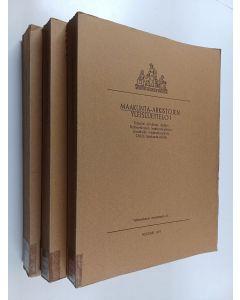 käytetty kirja Maakunta-arkistojen yleisluettelo 1-3