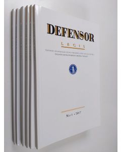 käytetty kirja Defensor legis - vuosikerta 2017 (N:o 1-6)