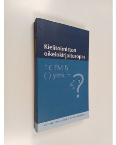 käytetty kirja Kielitoimiston oikeinkirjoitusopas
