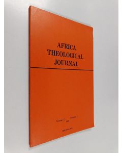 käytetty kirja Africa theological journal Vol. 12 Nr. 1 / 1983