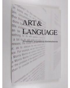 käytetty kirja Art & language : sivuääniä: kirjoituksia käsitetaiteesta