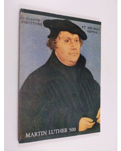 Kirjailijan Esko Häkli käytetty kirja Martin Luther 500 - näyttely, Tuomiokirkon Krypta, Helsinki, 16.8. - 28.9.1983