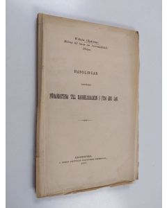 Kirjailijan W. Chydenius käytetty kirja Bidrag till läran om leveransaftalet. Bilaga : handlingar angående förarbetena till handelsbalken i 1734 års lag