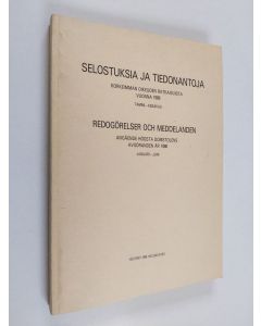 käytetty kirja Selostuksia ja tiedonantoja Korkeimman oikeuden ratkaisuista vuonna 1986 : 1 = Redogörelser och meddelanden angående Högsta domstolens avgöranden år 1986
