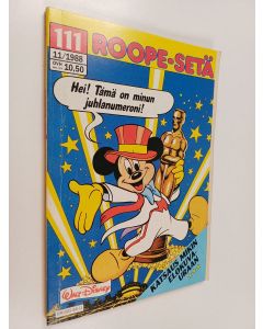 Kirjailijan Walt Disney käytetty kirja Roope-setä 11/1988