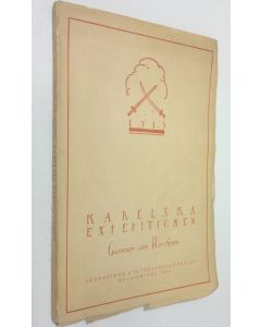 Kirjailijan Gunnar von Hertzen käytetty kirja Den karelska expeditionen
