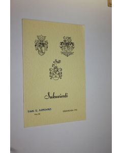 käytetty teos Sukuviesti n:o 33/1973