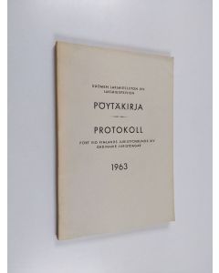 käytetty kirja Suomen lakimiesliiton XIV lakimiespäivien pöytäkirja = Protokoll fört vid Finlands juristförbunds XIV ordinarie juristdagar 1963