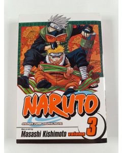 Kirjailijan Masashi Kishimoto käytetty kirja Naruto 3