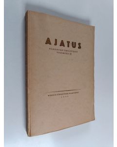 käytetty kirja Ajatus : filosofisen yhdistyksen vuosikirja 4