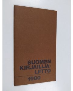 käytetty teos Suomen kirjailijaliitto 1980