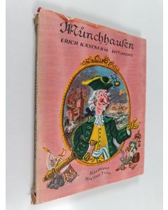 Kirjailijan Rudolf Erich Raspe käytetty kirja Parooni von Munchhausenin ihmeelliset matkat seikkailut maalla ja merellä