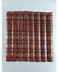 Kirjailijan Alexandre Dumas käytetty kirja Muskettisoturien viimeiset urotyöt : Hautaholvi ; Salakuljetusta ; Timanttisormus ; Kuninkaan illallinen ; Kilpailijat ; Yö Bastiljissa ; Hopealautanen ; Kuoleman enkeli (8 kirjaa)