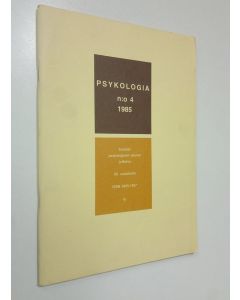 käytetty teos Psykologia 4/1985 : tiedepoliittinen aikakauslehti